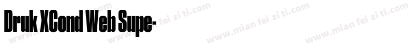 Druk XCond Web Supe字体转换